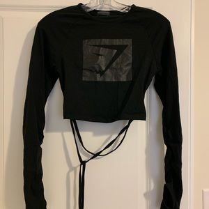 Gymshark Limited Edition Long Sleeve Ribbon Crop